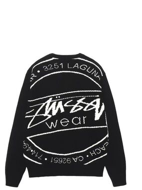 Stussy Laguna Icon black & white sweater